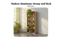V-Shaped Tier Shelf Floor-Standing shelf multi-level complimentarystanding Household Storage for Book Lovers, homeowners, Children's Room, Bedroom, Balcony