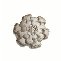 Floral Wall Art Decor Distressed Sculpture with Layered Petals Antique-Wall Decor Flower for Entryway