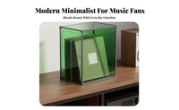 LP Album Storage Box Minimalist Design Vinyl Record Storage Box Dustproof Acrylic LP Display Case for Audiophiles, Desktop, Bookshelf