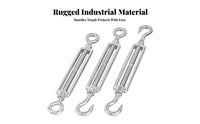 Rustproof Turnbuckle Adjustable Steel Turnbuckle Long-Lasting for DIY Enthusiasts, Homeowners, Outdoor, Construction, Garden