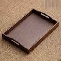 Walnut Serving Tray Smooth Walnut Serving Board Portable for Hosts, Tea Service, Coffee Table, Home Cafe
