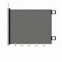 Anti-Burrow Retractable Pet Gate Indoor Outdoor Use Retractable Dog Gate for Stairs