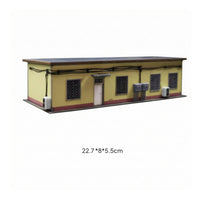 Miniature Station Building Assembly Kit Historic Railway Station Building Display Collectible for Collectors