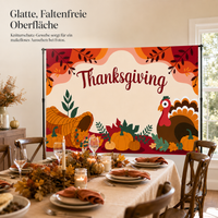 Thanksgiving Autumn Leaves Backdrop Flag for Living Room Decor 180x115cm