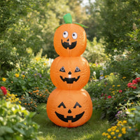 Easy to Install Inflatable Pumpkin with Stakes Waterproof Inflatable Pumpkins with Stakes Festive Pumpkin Decoration Lightweight for Yard