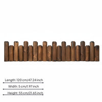 Weather-Resistant Decorative Log Pile Fence Easy Installation Flexible Log Roll Fence Formaldehyde-Safe for Yard, Patio, Pathway