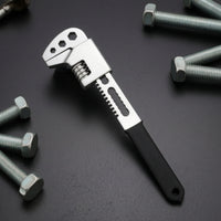 Heavy-Duty F-Shaped Adjustable Wrench Effortless Adjustment F Type Wrench High Force Wide Jaw Spanner Non-Slip Comfort Grip for Mechanics, Maintenance Workers, Plumbers, Automotive Repair, Workshop, Garage