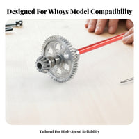 RC Car Part Silver Vermilion Hub transmissions Shaft Assembly for wltoys