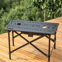Honeycomb Table Shelf with Support Rods Lightweight Table Shelf Board Perforated for Backpackers