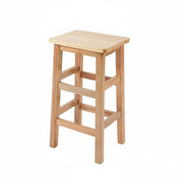 Solid Structure Square Top Counter Seat Stable Construction Bar Chair with Footrest Tall Stool Versatile Design for Restaurant Owners, Homeowners, Adults, Cafe, Kitchen, Dining Room