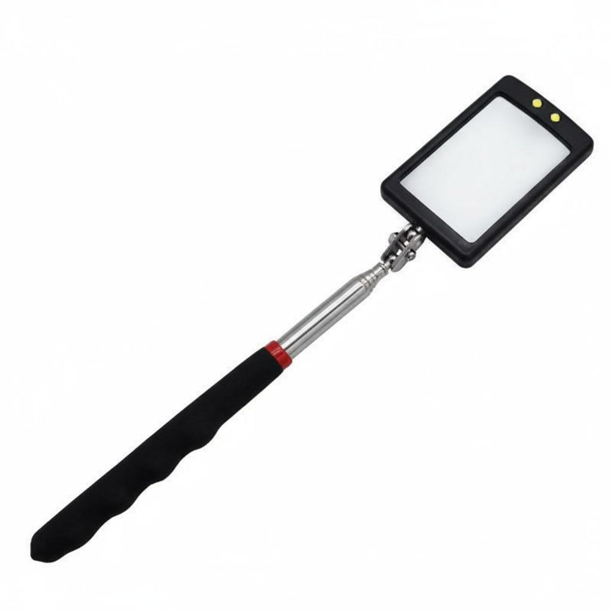 Telescopic Inspection Mirror Portable Telescoping Inspection Mirror Clear Distortion-Unobstructed View Non-Slip Ergonomic Grip
