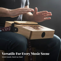 3-in-1 Timbre Cajon Drum Box Easy to Play Portable Hand Drum Beginner Friendly for Adults, Jam Sessions, Outdoor Playing, Street Performance