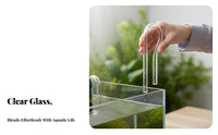 Glass Lily Pipe Improves Water Circulation Aquarium Inflow Pipe Crystal Clear Canister Strainer Tube for Planted Tanks, Freshwater Aquariums