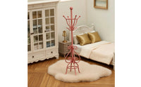 Miniature Coat Rack Ornate Dollhouse Coat Stand Vintage Miniature Clothes Hanger for OB11 Room Scenes