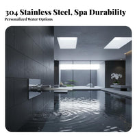 Spa Nozzle Sturdy Stainless Steel Waterfall Jet High Temperature Resistant Spa Massage Jet for DIY Enthusiasts, Hydrotherapy, Resort, Garden
