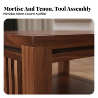 Solid Wood Audio Stand Heavy Duty Power Amplifier Shelf Mortise and Tenon Joint High-Fidelity Equipment Cabinet for High-Fidelity Enthusiasts