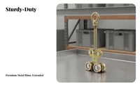 W80 Sturdy Duty Track Rail Thickened Steel Sturdy Duty Sliding Door Track Professional Door Rail Kit High Load Capacity