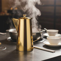 Thickened Stainless Steel Water Pitcher Rust Resistant Stainless Steel Pitcher Sturdy Metal Water Jug Cooling for Hotel
