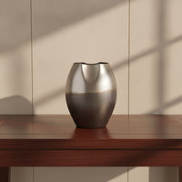 Decorative Vase Metal-Like Aluminum Vase Abstract Flower Holder for Living Room, Entryway, Mantel