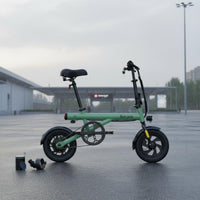 Adjustable Seat 14-Inch Foldable Electric Bicycle 40km Assisted Range Folding Electric Bike 3 Riding Modes Compact Electric Cycle Double Disc Brakes for Commuters, Adults, Women, Commuting, Leisure