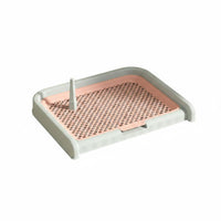Anti-Splash Dog Potty Tray Easy to Clean Dog Pee Tray Raised Wall Pet Supplies Long-Lasting Plastic for Apartment