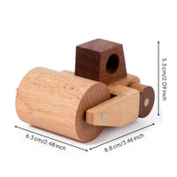 Wooden Construction Vehicle Toy Moving Wheels Wooden Vehicle Toy for Playroom, Classroom