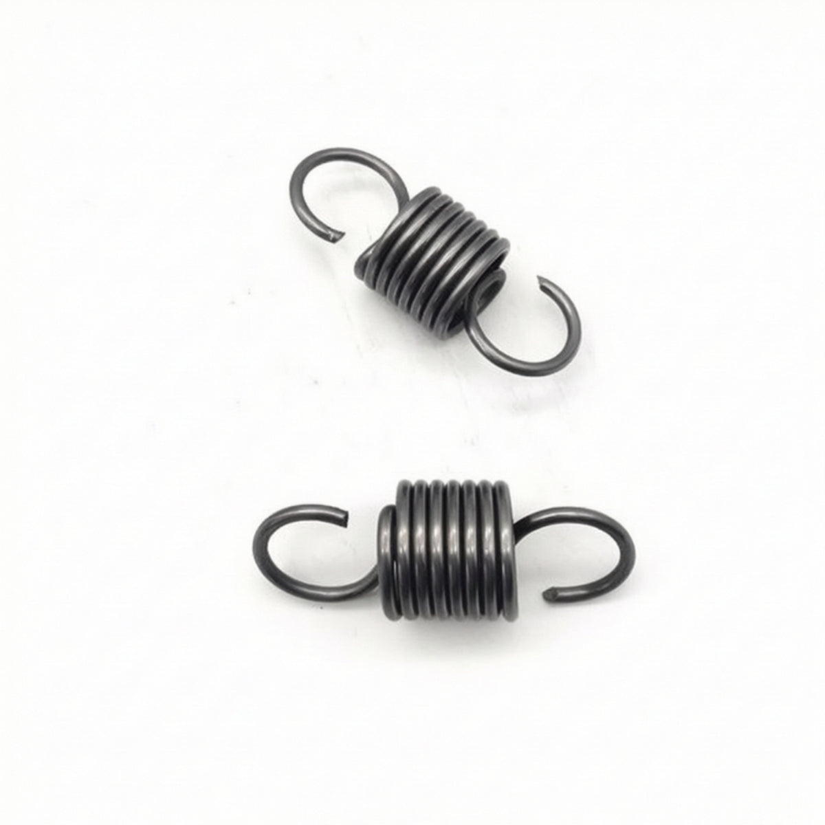2 Pieces Cylindrical Spring with Hooked Ends Heavy-Duty Coil Spring with Hooks Long-Lasting Extension Springs with Hook Ends Versatile for Mechanics