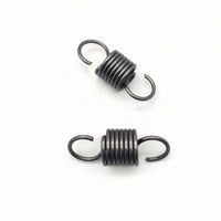 2 Pieces Cylindrical Spring with Hooked Ends Heavy-Duty Coil Spring with Hooks Long-Lasting Extension Springs with Hook Ends Versatile for Mechanics
