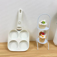 Detachable 4-Hole Non-Stick Frying Pan with Multi-Function Design
