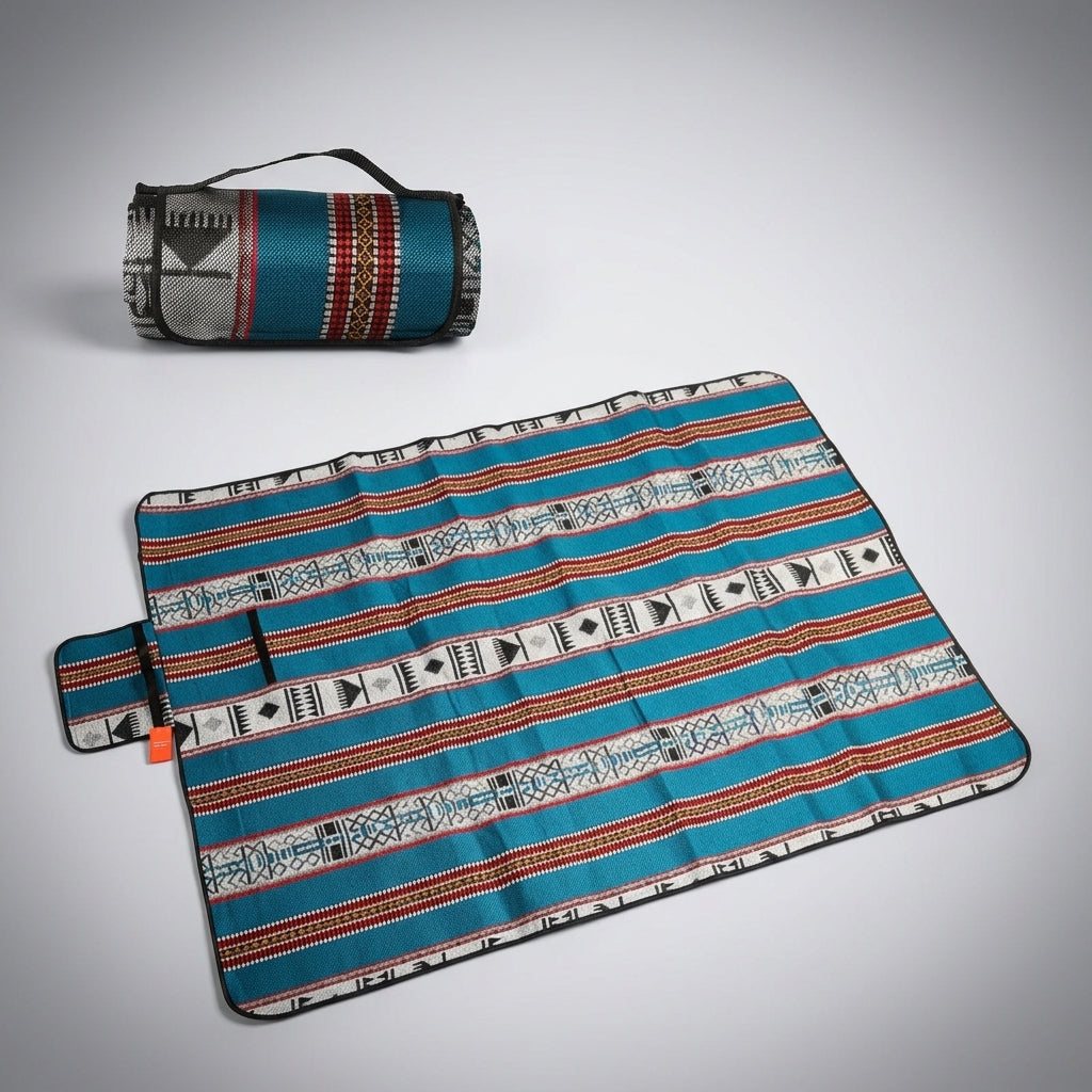 Outdoor Rug and Waterproof Picnic Blanket for 4-6 People, Large 200*290cm Camping Mat with Anti-Slip Backing, Beach Blanket, Camping Blanket