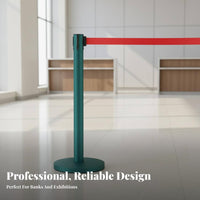 Retractable Belt Stanchion Heavy-Duty Base Crowd Control Stanchion Rustproof Retractable Belt Barrier for Venue Managers, Airports, Banks, Exhibitions