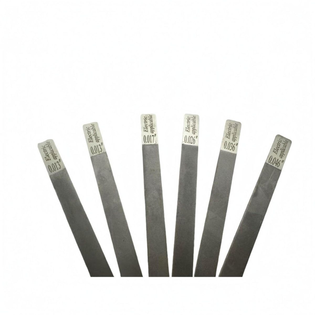 6 Pieces Metal Guitar Nut File Set Slim Guitar Nut File Flat Repair Tool Narrow Rectangular