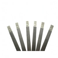 6 Pieces Metal Guitar Nut File Set Slim Guitar Nut File Flat Repair Tool Narrow Rectangular