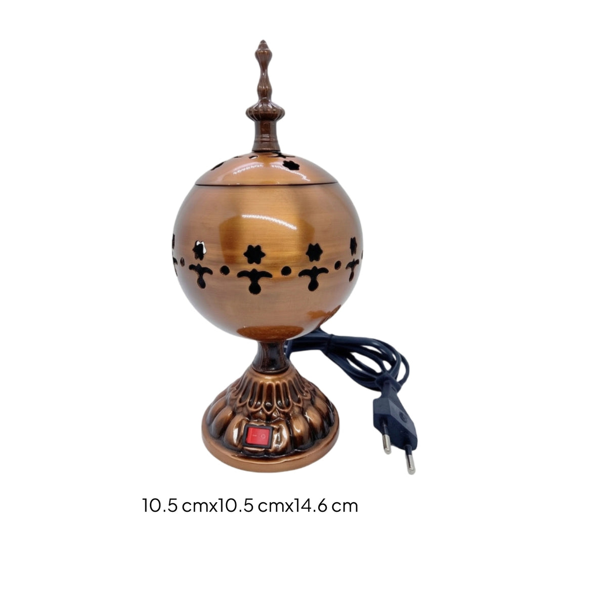 Electric Incense Burner No Open Flame Incense Burner with Lid Sturdy Enclosed for Home, Prayer Room
