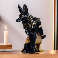 Phone Stand with Bottle Holder Collectible Anubis Figurine Eye-Catching for Desk