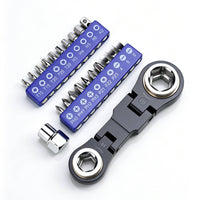 26 in 1 Socket Bit Set Compact Mini Portable Wrench Set Ratcheting Mini Ratchet Wrench Kit for Repair