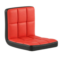 Quilted Bar Stool Seat with Backrest Comfortable Replacement Stool Seat Easy to Clean Replacement Cushion Heavy Duty for Reception Chair