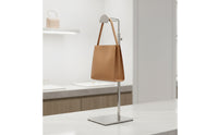 Handbag Display Stand Adjustable-Height Purse Display Stand Freestanding Bag Holder with Square Base for Boutiques, Retail Stores, Showrooms, Closets
