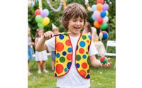 Clown Costume Vest Funny Clown Vest Bright Clothing for Children, Kids