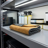 Dual-Sided Microfibre Cloth, Suede Car Towel and Microfibre Towel, 30x30cm Absorbency Anti-Tear Detailing and Polishing Cloth