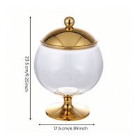 Pedestal Base Acrylic Storage Jar Transparent Clear Storage Jar Easy to Clean Unbreakable