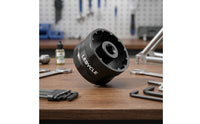 Double-endedEnded Bottom Bracket Socket Anti-Slip Bottom Bracket Removal Tool Machined Cycle Tool with Knurled Grip Compact for Mechanics, Bike Builders, Workshop