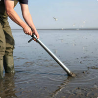 Easy to Use Stainless Steel Shrimp Pump Non Slip Handle Beach Clam Suction Tool Sea Worm Extractor for Tidal Flat, Shoreline