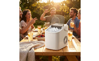 Compact Countertop Ice Maker Portable Ice Maker Small Footprint Machine Space-Saving for Homeowners