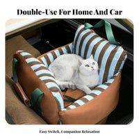 Warm Dog Car Booster Seat Multi-Functional Dog Car Seat Multifunctional Use for Travelers, Road Trips, Outdoor, Home