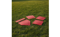 5 Pieces Rubber Throw down Bases Portable Baseball Base Set Flexible Baseball Field Plates for Coaches, Teachers, Backyard Games