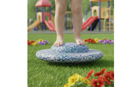 Flower-Shaped Balance Stepping Stone Textured Stepping Stone with Domed Top Molded Toy Set Lightweight for Children, Toddlers