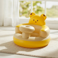 Compact Inflatable Baby Sitting Chair Lightweight Inflatable Baby Chair Portable Cushioned for Toddlers