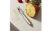 Long Handled Pineapple Eye Remover Hanging Hole V-Shape Pineapple Cutter Stainless Steel