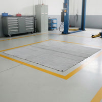 Heat Resistant Leather Hot-Work Blanket Fire Retardant Hot-Work Blanket Thick Safety Mat Reinforced for Workshop